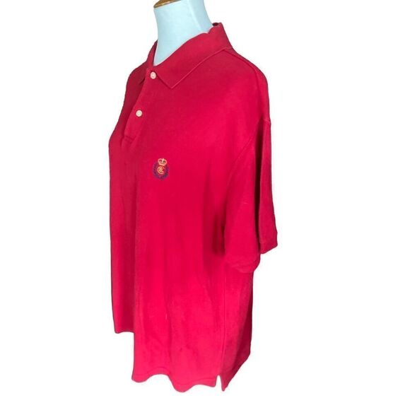 CHAPS Ralph Lauren Red Short Sleeve Polo Shirt Size Large-EUC - Picture 7 of 9